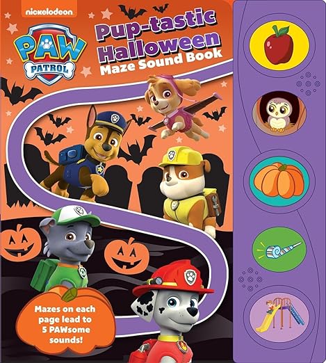 PAW Patrol - PUPtastic Halloween Maze Sound Book - PI Kids